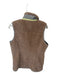 Patagonia Size M Tan & Green Polyester Fuzzy Full ZIp Athletic Vest Tan & Green / M