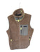 Patagonia Size M Tan & Green Polyester Fuzzy Full ZIp Athletic Vest Tan & Green / M