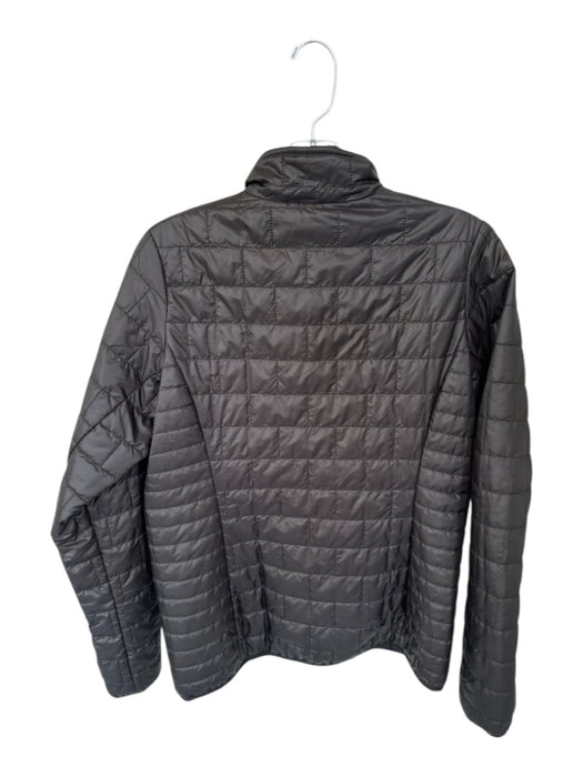 Patagonia Size M Black & Gray Polyester Quilted Half Zip Athletic Jacket Black & Gray / M