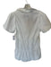 Brochu Walker Size S Ivory Cotton Short Balloon Sleeve Collar Button Down Dress Ivory / S