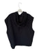 Athleta Size M Black Cotton Blend Sleeveless kangaroo Pocket Athletic Hoodie Black / M