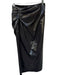 A.L.C. Size 0 Gray Vegan Leather Side Zip Gathered Midi Skirt Gray / 0