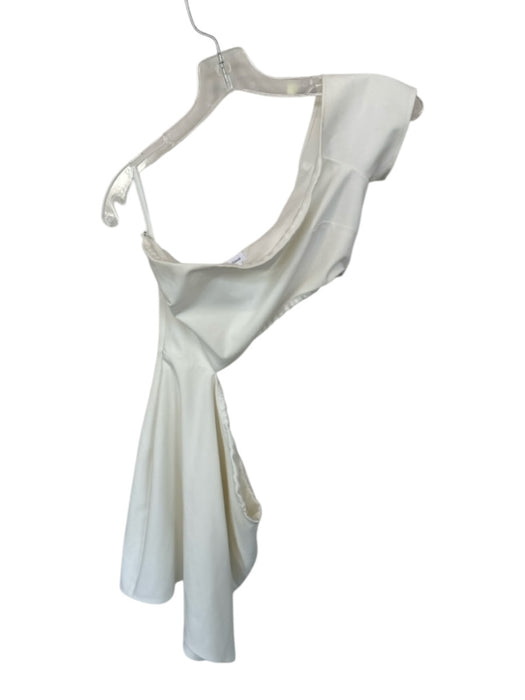 Lovers + Friends Size S White Polyester One Sleeve Cut Out Sides Dress White / S