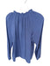 XiRENA Size S Purple Cotton Long Balloon Sleeve Ruffle Neckline V Neck Gauze Top Purple / S
