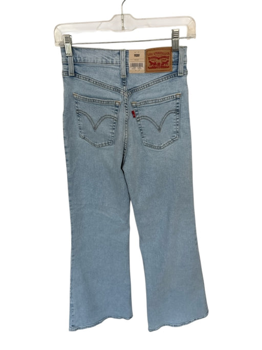 Levi's Size 26 Light Wash Cotton High Waist Wide Leg Jeans Light Wash / 26