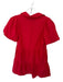 Brochu Walker Size XS Red Cotton & Polyester Short Balloon Sleeve Collar Dress Red / XS