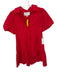 Brochu Walker Size XS Red Cotton & Polyester Short Balloon Sleeve Collar Dress Red / XS