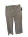 Kut From The Kloth Size 2 Taupe Cotton Blend High Waist Wide Leg Jeans Taupe / 2
