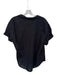 XiRENA Size S Black Cotton Short Sleeve Collar Button Down Top Black / S