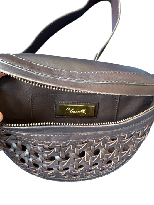 Cleobella Brown Leather Woven Bum Bag Bag Brown / S