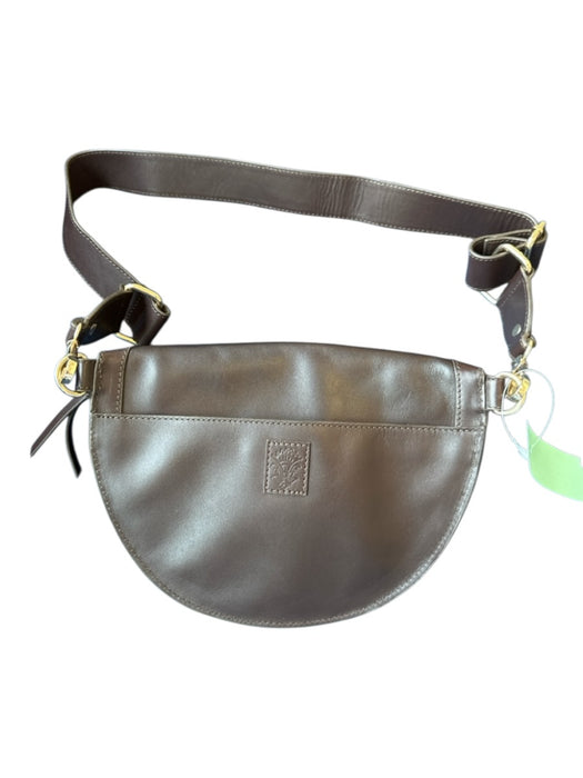 Cleobella Brown Leather Woven Bum Bag Bag Brown / S