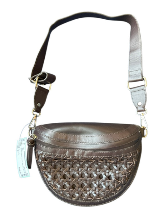 Cleobella Brown Leather Woven Bum Bag Bag Brown / S