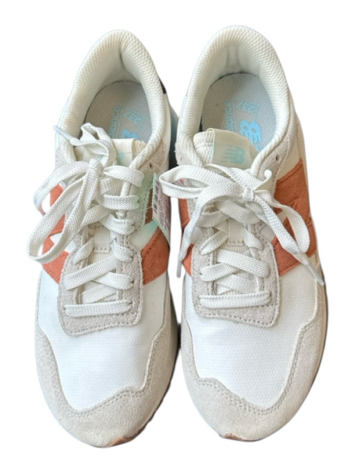 New Balance Shoe Size 8 Taupe & Rust Print Suede & Canvas Athletic Sneakers Taupe & Rust Print / 8