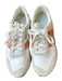 New Balance Shoe Size 8 Taupe & Rust Print Suede & Canvas Athletic Sneakers Taupe & Rust Print / 8