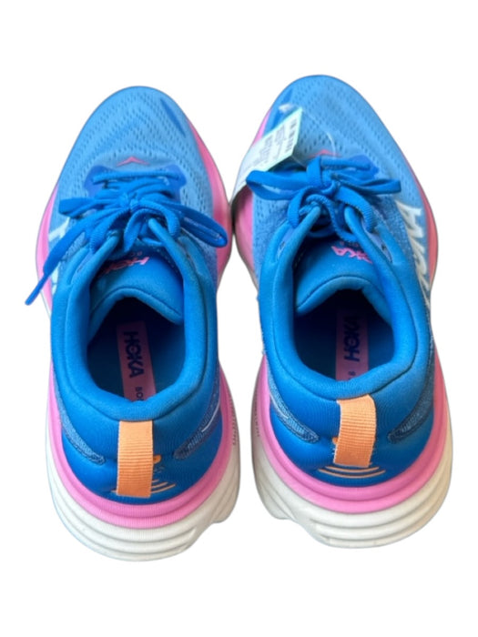 Hoka Shoe Size 8B Blue & Pink Canvas Perforated Athletic Sneakers Blue & Pink / 8B