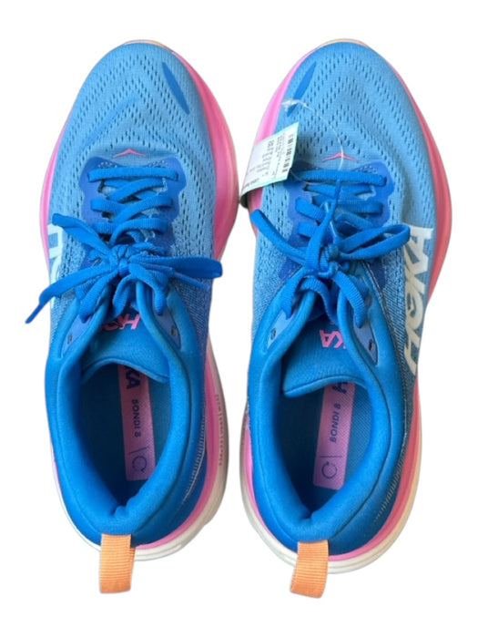Hoka Shoe Size 8B Blue & Pink Canvas Perforated Athletic Sneakers Blue & Pink / 8B