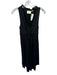 Maeve Size XS Black Viscose Sleeveless Ruffles Smocked Waist Midi Dress Black / XS