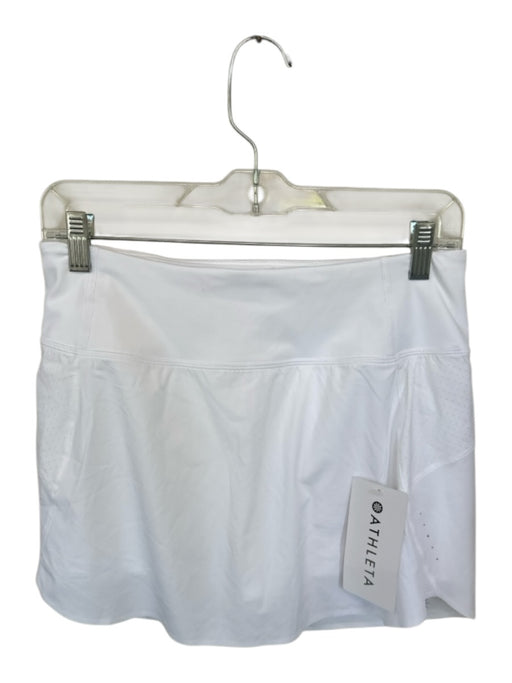 Athleta Size S White Polyester Waist Band Athletic Skort White / S