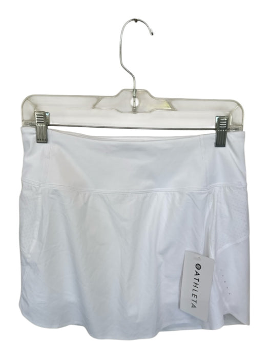 Athleta Size S White Polyester Waist Band Athletic Skort White / S