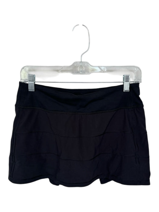 Lululemon Size 6 Black Recycled Polyester Blend Waist Band Athletic Skort Black / 6