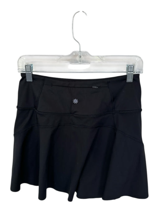 Athleta Size S Black Polyester Waist Band Athletic Skort Black / S