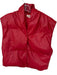 Elan Size S Red Vegan Leather Sleeveless Snap buttons Puffer Vest Red / S