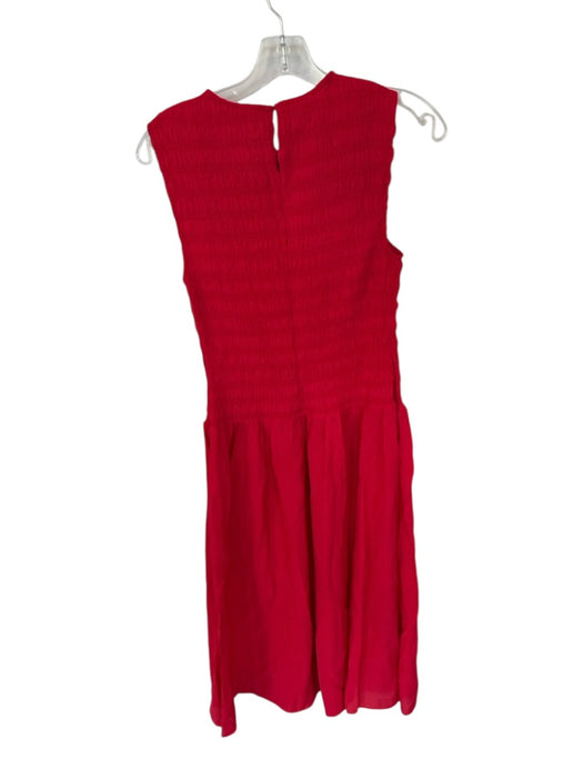 Mango Size S Red Modal Blend Sleeveless smocked Maxi Dress Red / S