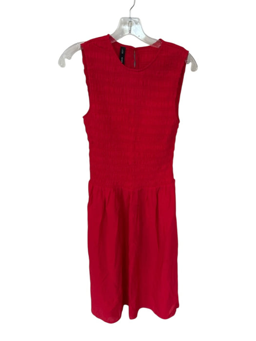 Mango Size S Red Modal Blend Sleeveless smocked Maxi Dress Red / S