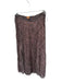 Farm Rio Size S Tan & black Polyester Side Zip Animal Print Maxi Skirt Tan & black / S