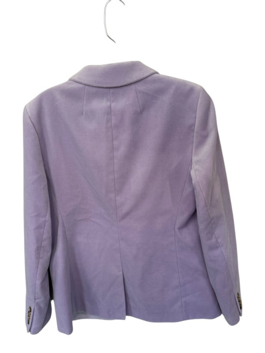 J. Crew Size 8 Lavendar Velvet One Button Blazer Jacket Lavendar / 8