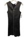 Proenza Schouler White Label Size 4 Black Faux Leather Sleeveless Shirred Dress Black / 4
