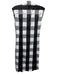 Rag & Bone Size S Black & White Cotton & Viscose Checkered Cap Sleeve Dress Black & White / S