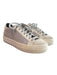 P448 Shoe Size 35 Gray Leather & Suede Round Toe Low Top Lace Up Sneaker Shoes Gray / 35