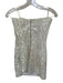 Bardot Size 6 White Polyester Strapless Sequined Key hole Back Zip Gown White / 6