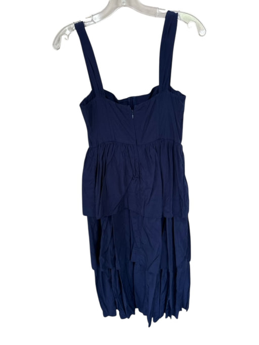 WeWoreWhat Size 6 Navy Viscose Straps Back Zip corset Maxi Dress Navy / 6