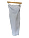 Helsa Size S White Rayon Back Strap Back Slit Back Zip Strapless Dress White / S