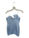 Amanda Uprichard Size S Baby Blue Nylon Blend Floral Strapless Mini Dress Baby Blue / S