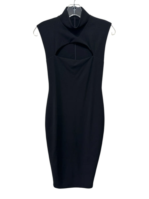 Nookie Size M Black Polyester Cut Out Sleeveless Back Zip Bodycon Dress Black / M