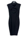 Nookie Size M Black Polyester Cut Out Sleeveless Back Zip Bodycon Dress Black / M