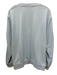 Dolce & Gabbana Size 54 Light blue & white Cotton Long Sleeve Logo Sweater Light blue & white / 54