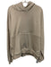 Adidas Size L Beige Cotton Blend Solid Hoodie Athleisure Men's Jacket Beige / L