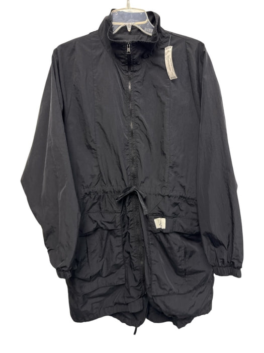 Jordan Size L Black Synthetic Solid Athletic Windbreaker Men's Jacket Black / L