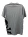Phillip Plein Size XL Gray & Black Cotton Polo Men's Short Sleeve Gray & Black / XL