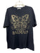 Pierre Balmain Size 58 black & gold Cotton Graphic Men's Short Sleeve black & gold / 58