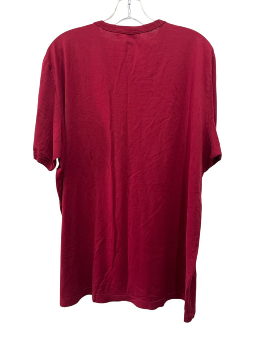 Dolce & Gabbana Size 58 Red & Black Cotton Graphic Men's Short Sleeve Red & Black / 58