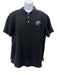 Louis Vuitton Size XXL Black & White Cotton Solid Polo Men's Short Sleeve Black & White / XXL