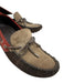 Louis Vuitton Shoe Size 8 Brown & Orange Suede Lace Up Round Toe Loafers Shoes Brown & Orange / 8