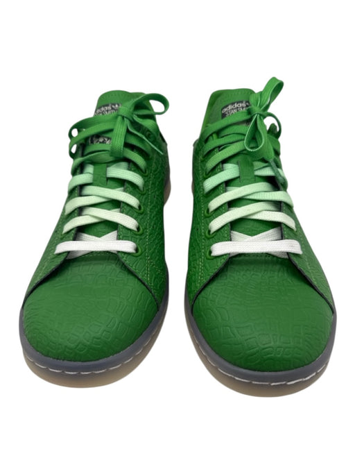Adidas Shoe Size 9 Green Leather Embossed Low Top Men's Sneakers Green / 9