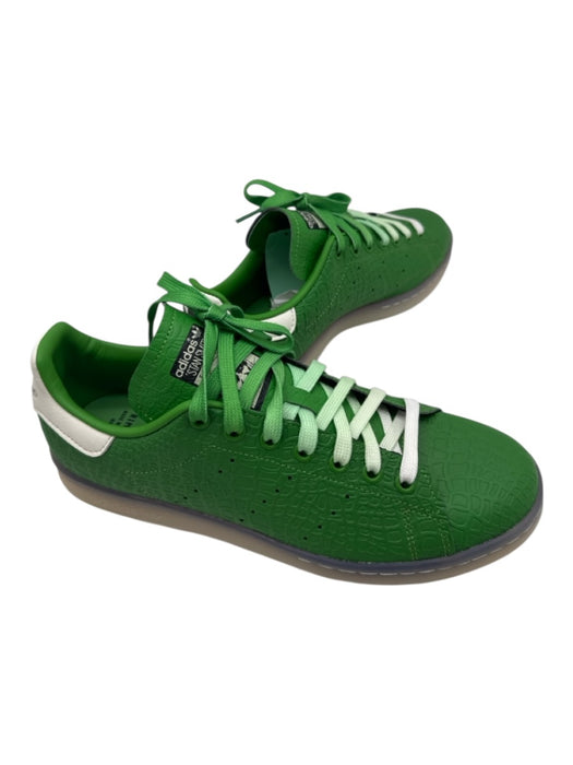 Adidas Shoe Size 9 Green Leather Embossed Low Top Men's Sneakers Green / 9