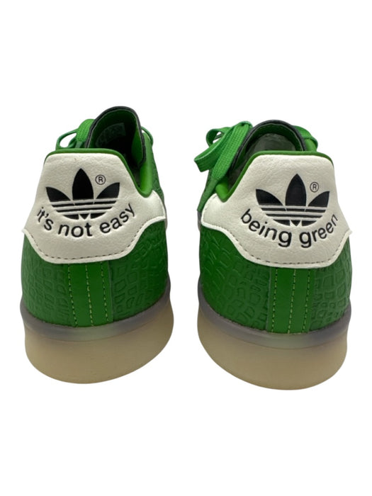 Adidas Shoe Size 9 Green Leather Embossed Low Top Men's Sneakers Green / 9